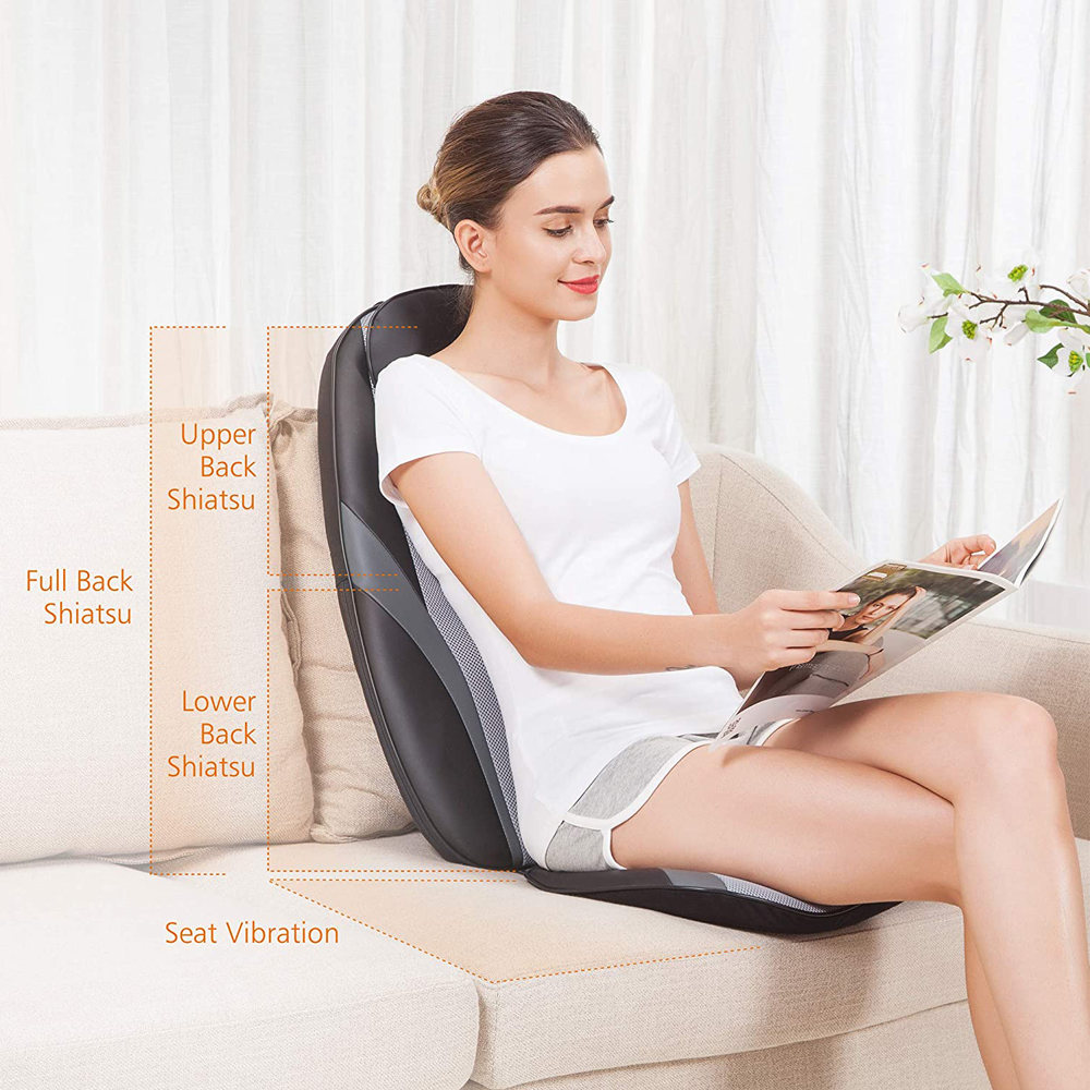 Back Massage Cushion With Headrest
