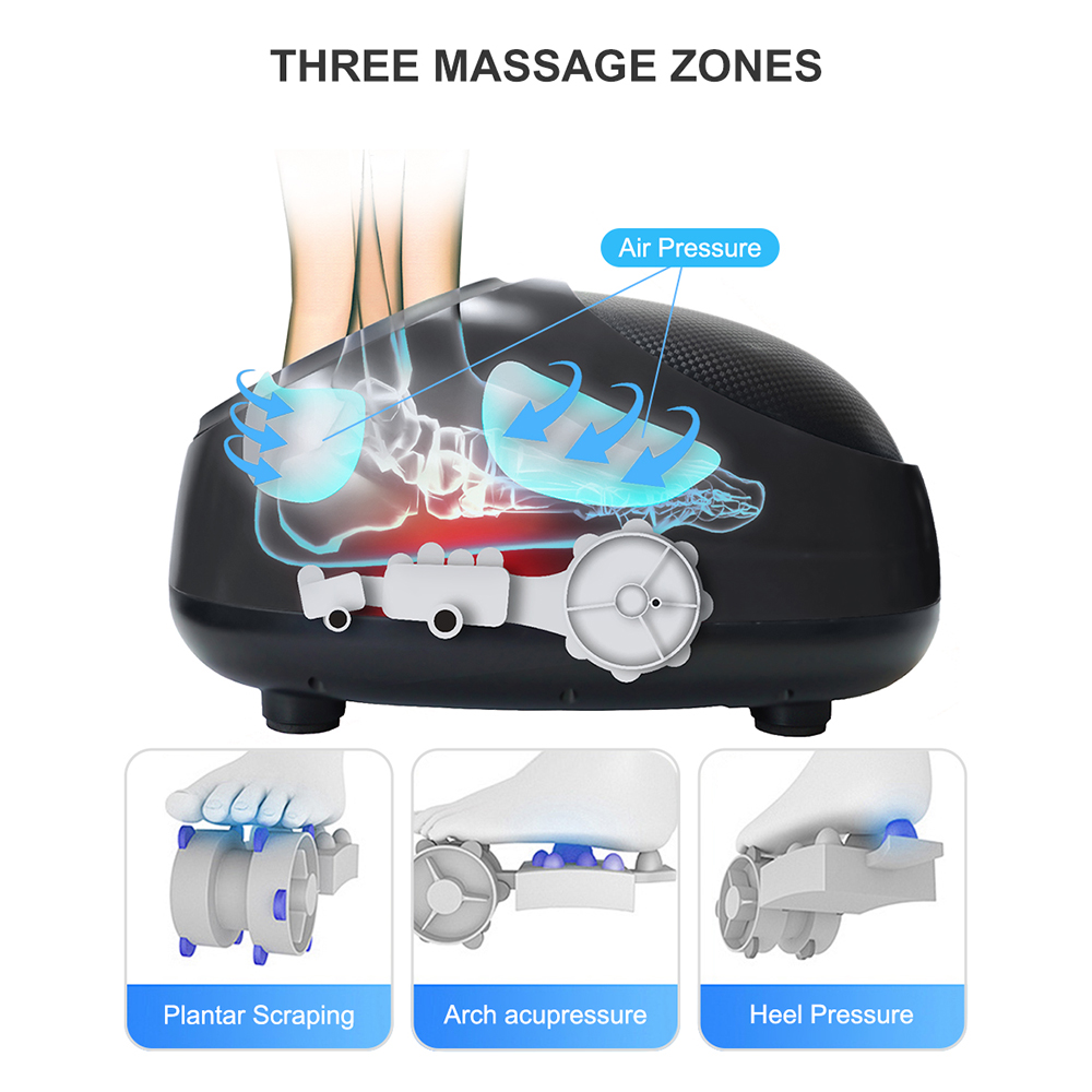Shiatsu Foot Massager with Heat Deep Kneading