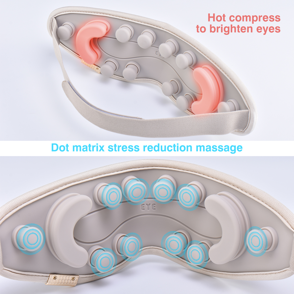Wireless 3D Vibration Eye Massager with Heated