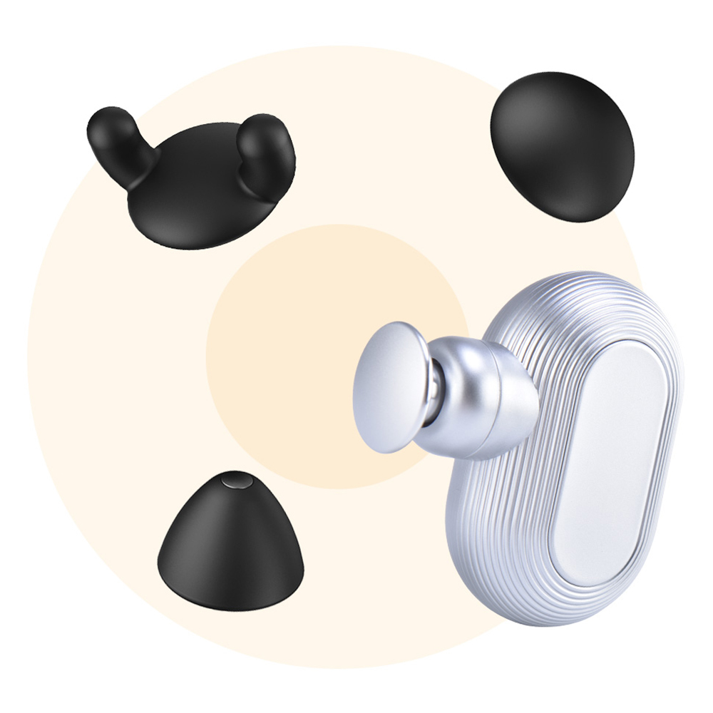 Why is our fascia gun equipped with a full silicone massage head as standard?